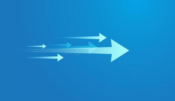 brillante flechas subir hacia el parte superior de el marco, creando un sentido de movimiento, ambición, y positivo dirección. el diseño conceptos con resumen valores mercado vector