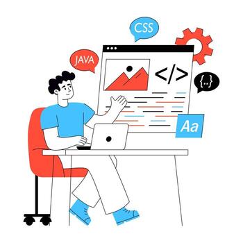 de moda diseño de web desarrollador vector