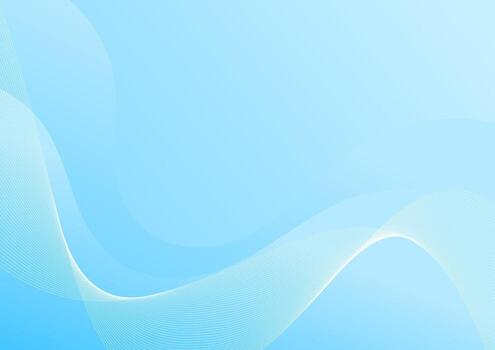 a blue background with a wavy pattern and flowing line vector