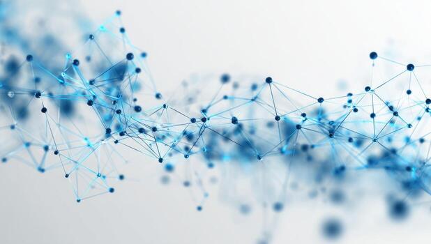 The background of a network of dots photo