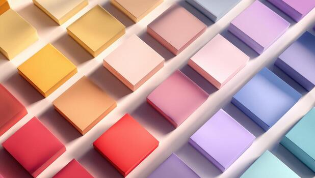 Colorful 3d cube background photo