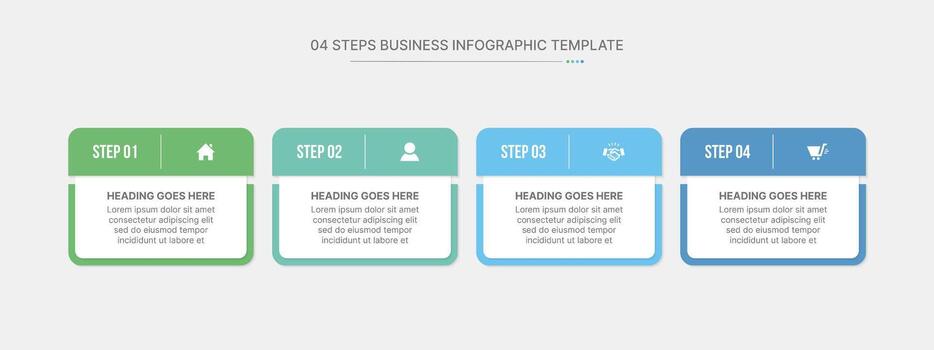 Four Options Data Points Infographic Template Design vector