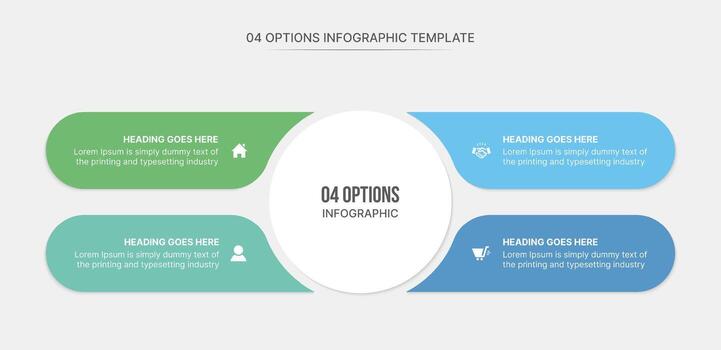 infografía modelo diseño con 4 4 pasos, proceso flujo de trabajo diagrama vector
