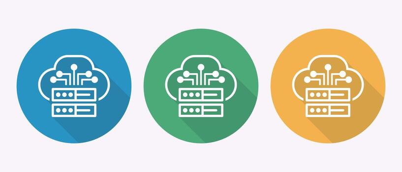 nube informática servidores datos almacenamiento conexión redes digital tecnología soluciones íconos conjunto vector