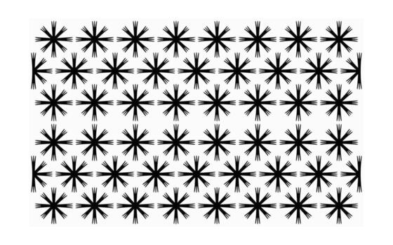 Geometric Black and White Pattern with Unique Florallike Shapes, Repeat Design, Abstract Background, Modern Textile Design, Minimalist Art, Simple and Elegant Design vector