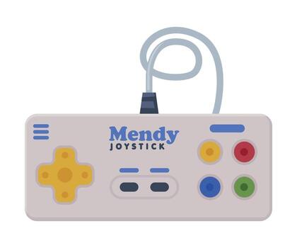 juego consola, moderno juego dispositivo controlador dibujos animados ilustración vector