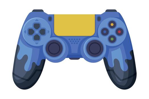 Game Console Controller, Joystick Game Players Accessory Device Illustration vector