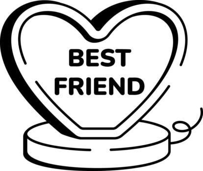 A sketchy style icon showing bff frame vector