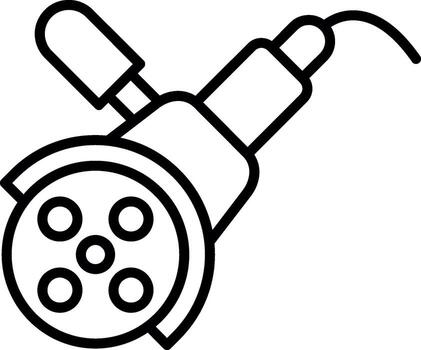 Angle Grinder Machine vector