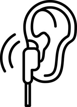 Ear Drum Function vector