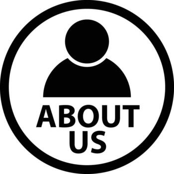 About us icon. User profile circle about us symbol. About us button sign. flat style. vector