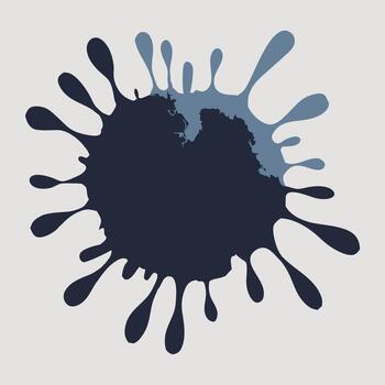 un resumen gráfico en un pintar chapoteo diseño con variar sombras de azul vector