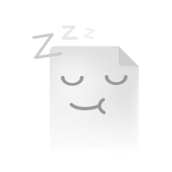 illustration of document silhouette with sleepy face expression. no project, no task, empty file, or pending work. Minimal flat design concept for website, app interface, project management vector