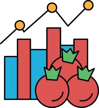 A black and white image of a graph with three circles on top of it vector