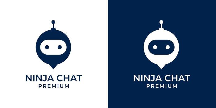 Chatbot icon logo design concept, chat bot or chatterbot. Robot virtual assistance for website or mobile app. logo illustration of bots, robot, chat, technology, modern, minimalist. vector