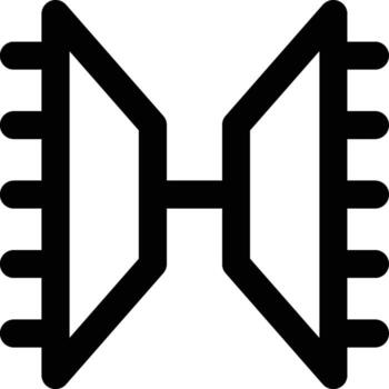 Multiplexing, Signal, Multiplexer Outline Icon vector