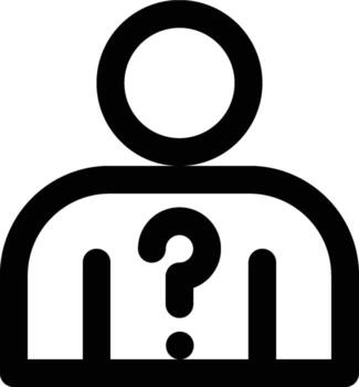 Anonym, Anonymous, User Outline Icon vector