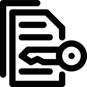 File Encryption, Encrypting, Encryption Outline Icon vector