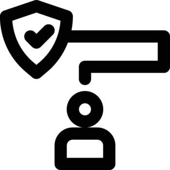 acceso camino, acceso, camino contorno icono vector