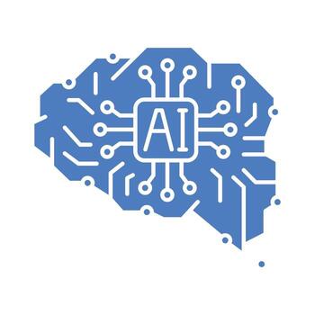 AI color flat icon for digital and print projects. vector