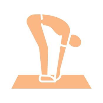 flexibilidad formación color plano icono para digital y impresión proyectos vector