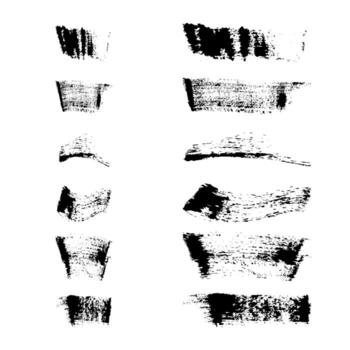 Mascara texture. Black brush marks and smudges with a cosmetic effect for use in design, backgrounds, illustrations, and decorative projects. vector