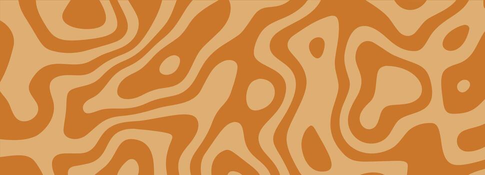 Brown abstract caramel drizzle background with organic wavy lines and fluid shapes. Perfect for packaging, textiles, and digital design projects. Stock illustration in abstract style. vector