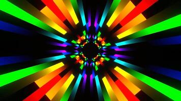 multicolor de colores líneas movimiento antecedentes vj lazo en 4k video