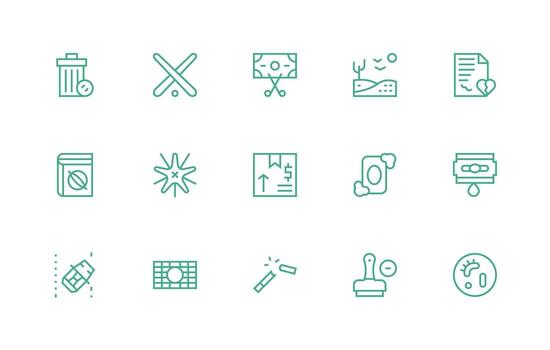 Regular Line Icons from Void Set with 15 Vectors Reliable Icons for All Interfaces