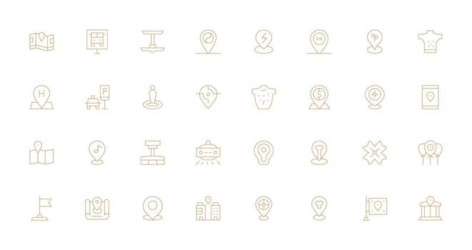 32 Spot Icons in Thin Line Aesthetic Icons Built for Visual Consistency Pack vector