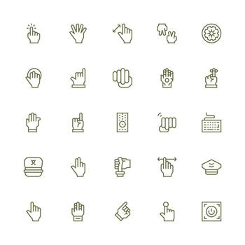 Command Visual Pack containing 25 Medium Stroke Outline Icons Digital Product Icons for Fast Delivery vector
