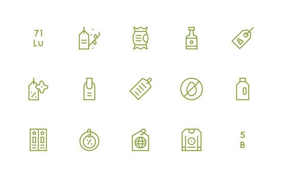 regular línea estilo etiqueta íconos con 15 vectores equilibrado icono conjunto para funcional diseño