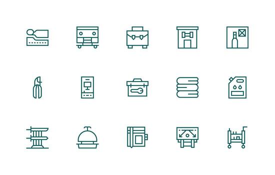 15 Regular Line Icons for Storage Graphics Icons Built for Visual Consistency Pack vector