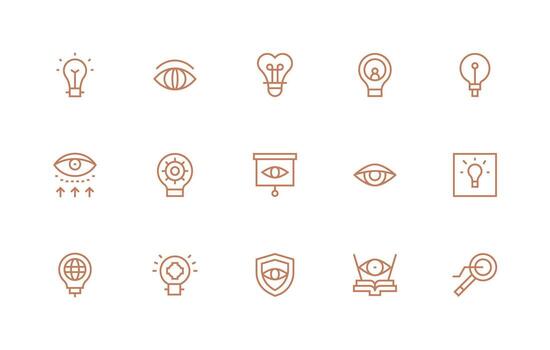 15 Regular Line Vectors for Insight Theme Scalable Icons for All Themes