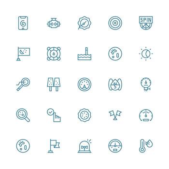 25 medio carrera contorno íconos para indicador gráficos pulcramente diseñado íconos para web plataformas vector