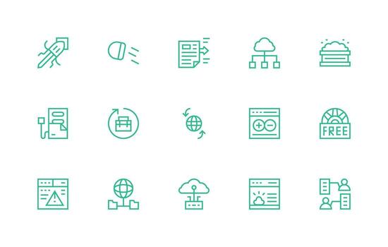 regular línea íconos desde descargar conjunto con 15 vectores interfaz icono colección para diario proyectos