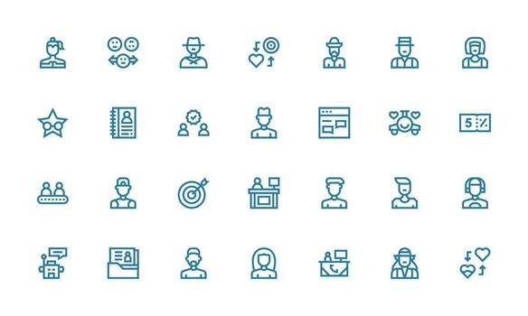 Bold Line Icons from Customer Set with 28 Vectors Digital Product Icons for Fast Delivery