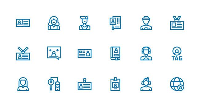Strong Stroke Line Style Membership Icons with 18 Vectors Icon Pack for UI