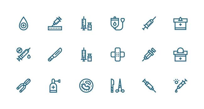 estéril incluso 18 fuerte carrera línea ilustraciones rápido acceso íconos para ui desarrollo vector