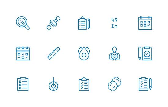 15 regular línea estilo íconos desde marca colección organizado icono paquete para rápido acceso vector