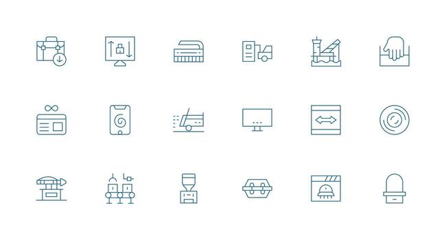 Loading including 18 Minimal Line Illustrations Icon Set for Web vector
