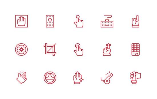 regular línea íconos desde mando conjunto con 15 vectores neutral estilo íconos para ninguna proyecto