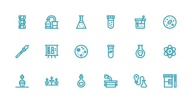 experimentar visual paquete conteniendo 18 fuerte carrera línea íconos núcleo icono colección para diario Tareas vector