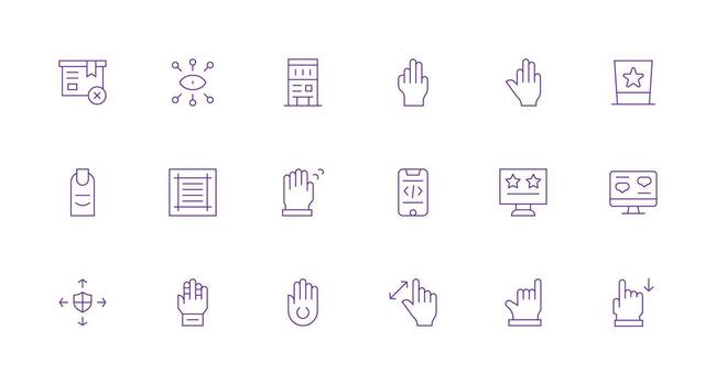 18 Minimal Line Vectors for Ux Theme Customizable Icon Series for Mobile Screens