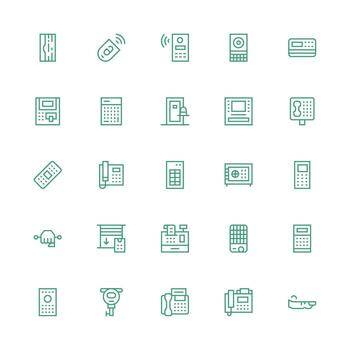 25 medio carrera contorno íconos para teclado gráficos multi-estilo icono colección vector