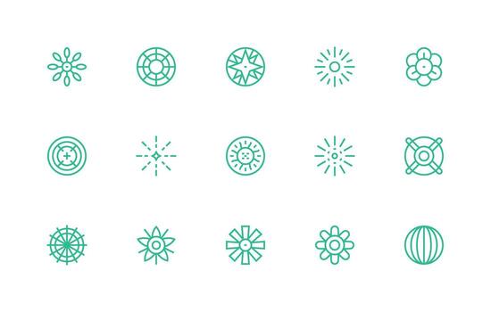 15 Regular Line Style Icons from Radial Collection Core Icon Collection for Daily Tasks vector