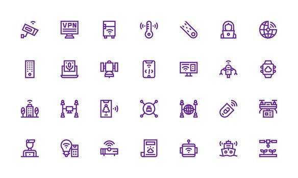 Bold Line Icons from Remote Set with 28 Vectors Interface Icons for Daily Use