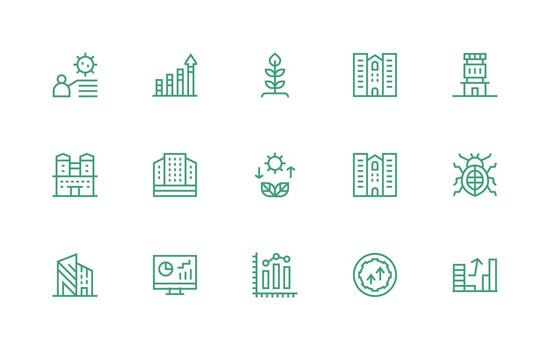 desarrollo visual paquete conteniendo 15 regular línea íconos esencial icono conjunto para equipos vector