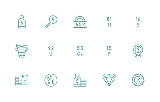 15 Regular Line Icons for Value Graphics Design Ready Icon Set for Teams vector