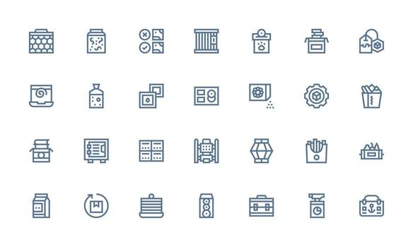 28 Bold Line Vectors for Box Theme Balanced Icon Set for Functional Design